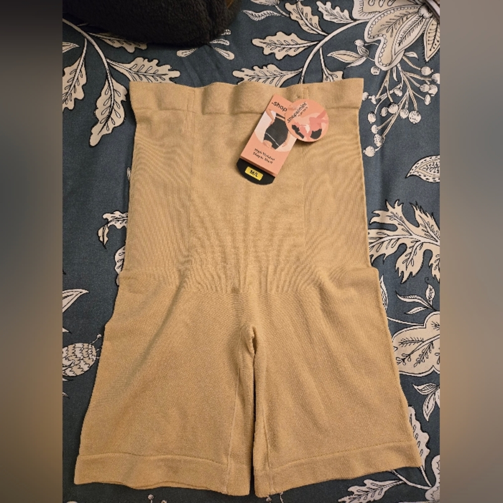 Shapermint High-Waisted Shapewear Shorts - Beige